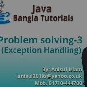Java Bangla Tutorials 142 Problem Solving 3 Exception Handling