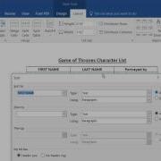 Sorting Table Columns Alphabetically Before Evaluation