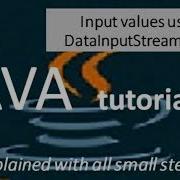 Input Values Using DataInputStream Class Part 5