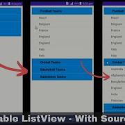 Expandable List View In Android Studio App Development Android Studio