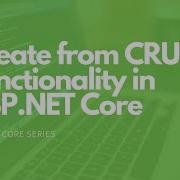 Inserting Data Into An SQL Database Using ASP NET Core