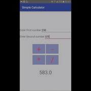 Developing Your First Android App Simple Calculator