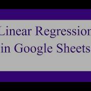 Spreadsheets Linear Regression Analysis In Google Spreadsheets Novice