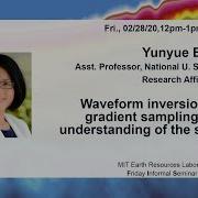 Yunyue Elita Li National U Singapore MIT Waveform Inversion With Gradient Sampling