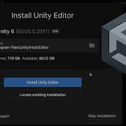 Как загрузить и установить редактор Unity 6 с помощью Unity Hub