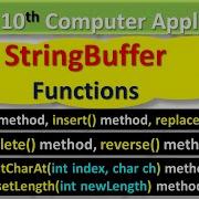 Java String Handling StringBuffer Methods ICSE 10th Computer Application