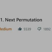 Next Permutation Leetcode 31 Medium