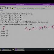 Economic Dispatch In Power System Problem Excluding Generator Limits Losses