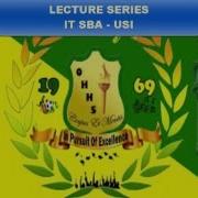 USI IT SBA LECTURE 4
