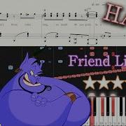 Aladdin Friend Like Me Hard Piano Tutorial Sheets Piano Arrangement