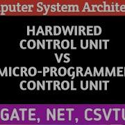 L 1 24 Microprogrammed Control Unit Vs Hardwired Control Unit Computer Architecture COA CSA