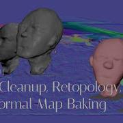 Maya Tutorial Mesh Cleanup Retopology And Normal Baking