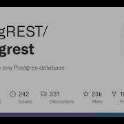 GitHub PostgREST Postgrest REST API For Any Postgres Database
