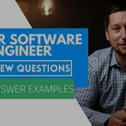 Senior Software Engineer Interview Questions With Answer Examples