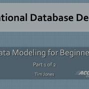 Relational Database Design Data Modeling For Beginners Part 1 Of 2