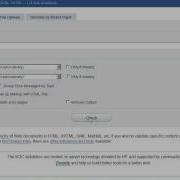 A Walkthrough The W3C Markup Validation Service