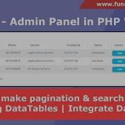 Part 18 How To Use DataTables In PHP How To Make Pagination Search Box In Php Using DataTables
