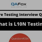 What Is L10N Testing Software Testing Interview Question 334