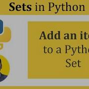 Add An Item To A Python Set Python Tutorial For Beginners