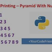 Python3 Exercise Problems Pattern Printing Pyramid With Numbers