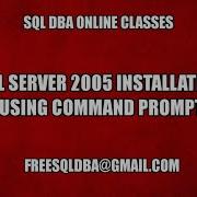 Sql Server 2005 Installation Using Command Prompt