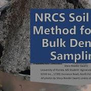 Soil Bulk Density Sampling NRCS Protocol
