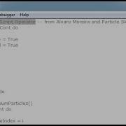 Intro To Script Operator Particle Flow