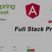Build Angular 7 CRUD With Spring Boot MongoDB Complete Spring Boot Full Stack Project