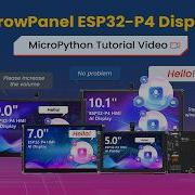 Учебное руководство по MicroPython для HMI дисплея CrowPanel Advanced ESP32 P4