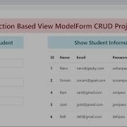 CRUD Project Function Based View With Model Form In Django Hindi