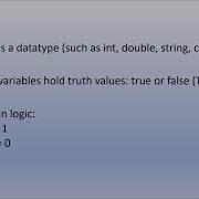 Intro To Boolean Datatype