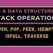 Stack And Its Operations Push And Pop Stack Concept Using Arrays With Example