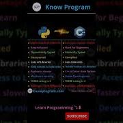 Python V S C CPlusPlus Shorts Python Cplusplus Knowprogram