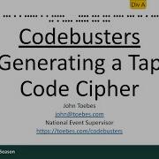 Codebusters Generating A Tap Code Cipher
