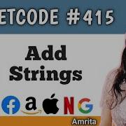 Add Strings Leetcode 415