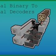 Why You Need To Use Vertical Binary Decoders Minecraft Bedrock Java