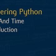 Learn Python In Arabic 079 Date And Time Introduction