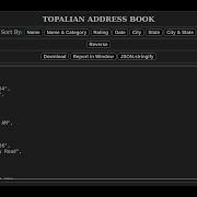 JavaScript Address Book By Christopher Topalian