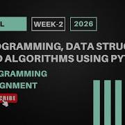 Programming Data Structures And Algorithms Using Python NPTEL Week 2 Assignment Answers 2026
