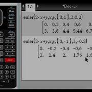 Euler S Method On A Calculator Page With The TI Nspire