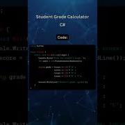 Student Grade Calculator In C Coding Gaming Code Coder Csharp Tutorial Developer