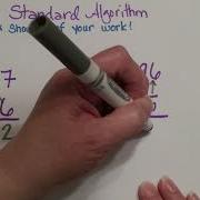 Multiplication Standard Algorithm 4x1 Digit