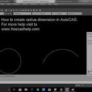 How To Create Radius Dimension In AutoCAD 2014 2016 2017 2018 2019