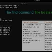 The Find Command The Locate Command How To Search Files And Directories On Linux