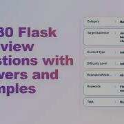 Top 30 Flask Interview Questions Answers Real Examples Echo With Coffee