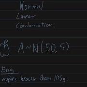 Normal Distribution Linear Combination