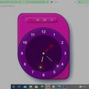 Analog And Digital Clock Using Html CSS Javascript Design Wall Clock Using Html Css Js
