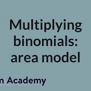 Multiplying Binomials Area Model Mathematics II High School Math Khan Academy