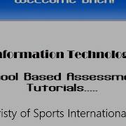 USI IT SBA Database Tutorial 1