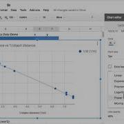 Physics Google Sheets Graphing Demo
